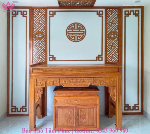 Tủ Thờ Hiện Đại Gỗ Hương Đá – TTHĐ07