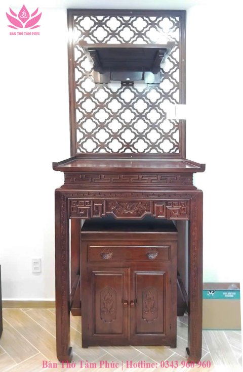Tủ Thờ Hiện Đại Gỗ Sồi – TT19