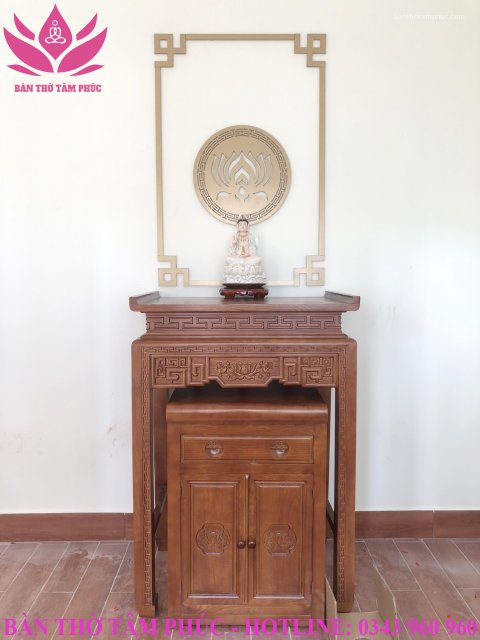 Tủ Thờ Hiện Đại Gỗ Sồi – TT19