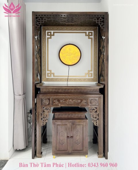 Tủ Thờ Hiện Đại Gỗ Sồi – TT23