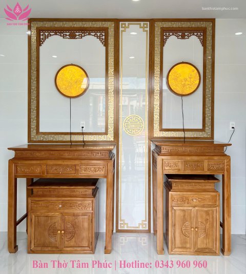 Tủ Thờ Hiện Đại Gỗ Sồi – TT26