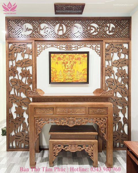Tủ Thờ Hiện Đại Gỗ Sồi – TT32