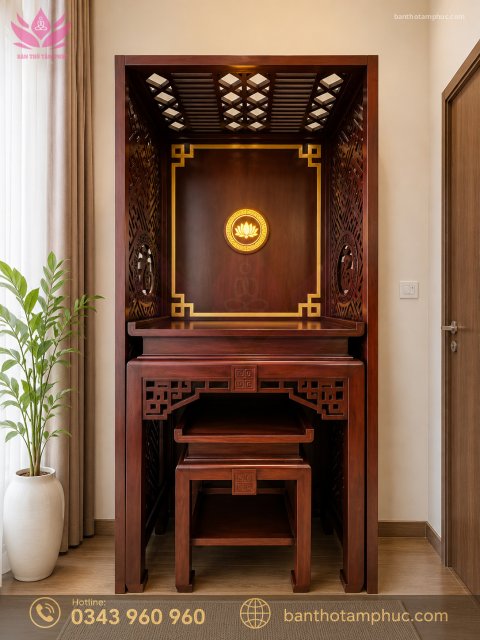Tủ Thờ Hiện Đại Gỗ Sồi – TT03