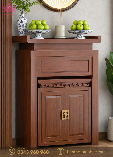 Tủ Thờ Hiện Đại Gỗ Gụ – TTGU01