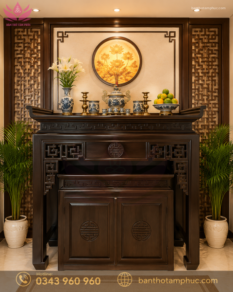 Tủ Thờ Hiện Đại Gỗ Sồi – TT15