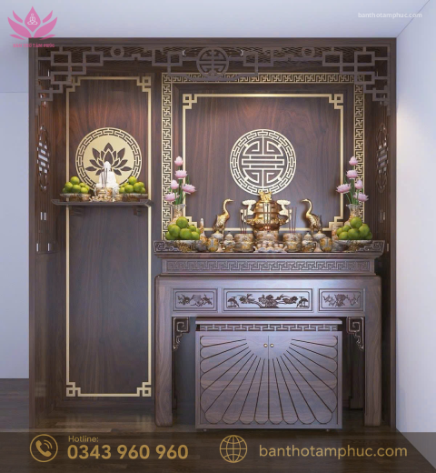 Tủ Thờ Hiện Đại Gỗ Sồi – TT15