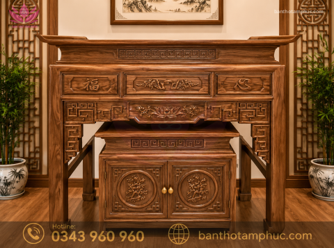 Tủ Thờ Hiện Đại Gỗ Sồi – TT20