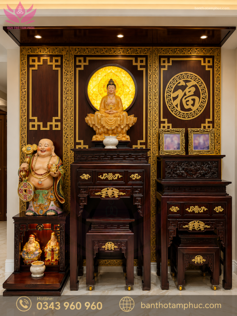 Tủ Thờ Hiện Đại Gỗ Sồi – TT18
