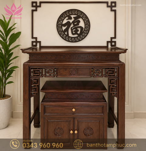 Tủ Thờ Hiện Đại Gỗ Sồi – TT21