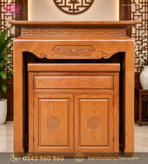 Tủ Thờ Hiện Đại Gỗ Sồi – TT50