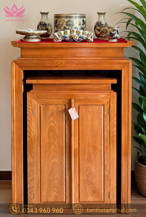 Tủ Thờ Hiện Đại Gỗ Sồi – TT53