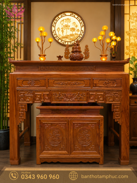 Tủ Thờ Hiện Đại Gỗ Hương Đá – TTHĐ10