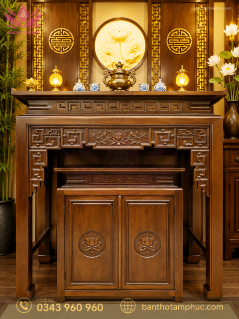 Tủ Thờ Hiện Đại Gỗ Sồi – TT28
