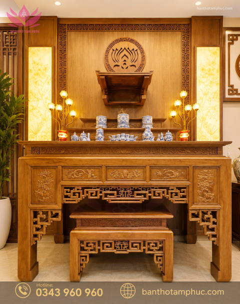 Tủ Thờ Hiện Đại Gỗ Sồi – TT31