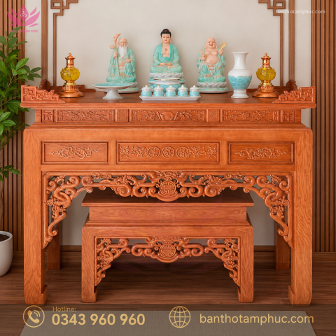 Tủ Thờ Hiện Đại Gỗ Sồi – TT32