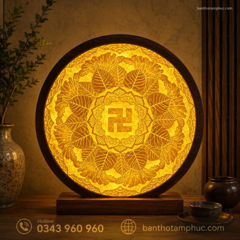 Tranh trúc chỉ Mandala TTC06