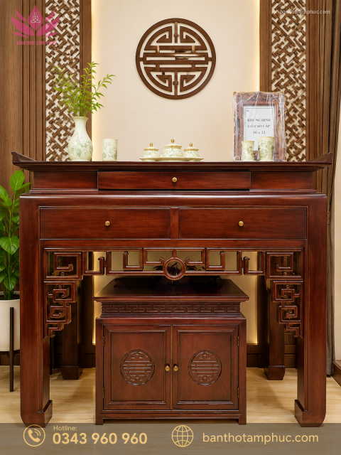 Tủ Thờ Hiện Đại Gỗ Gụ – TTGU05