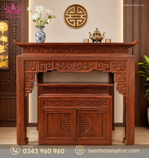 Tủ Thờ Hiện Đại Gỗ Hương Đá – TTHĐ11