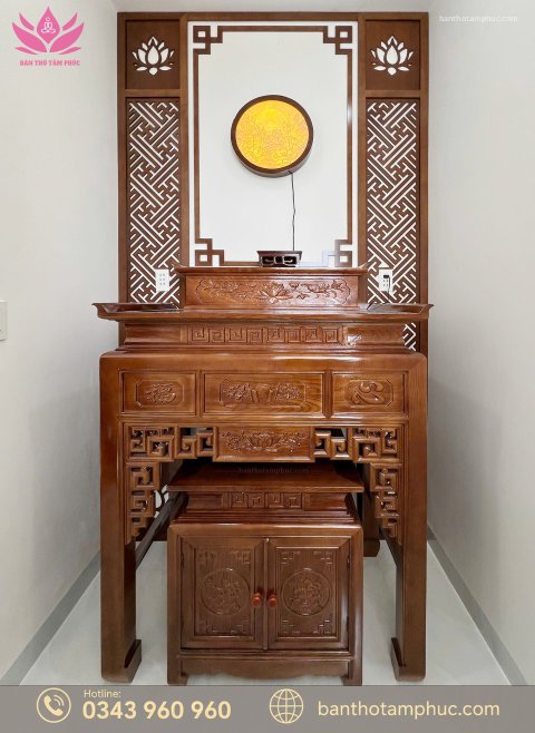 Tủ Thờ Hiện Đại Gỗ Sồi – TT33