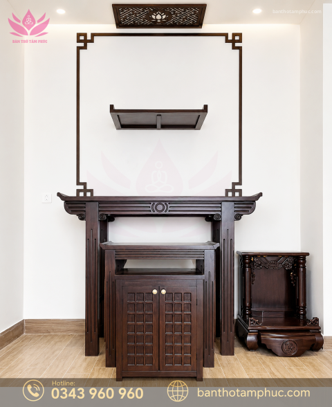 Tủ Thờ Hiện Đại Gỗ Gụ – TTGU07